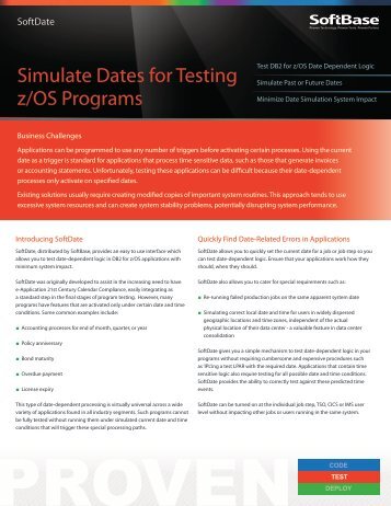 SoftDate - SoftBase Systems, Inc.