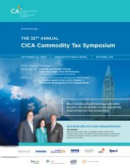 CICA Commodity Tax Symposium - CICA Conferences & Courses ...