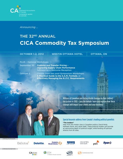 CICA Commodity Tax Symposium - CICA Conferences & Courses ...