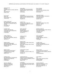 ASHRM Annual Conference and Exhibition 2010 Participant List ...