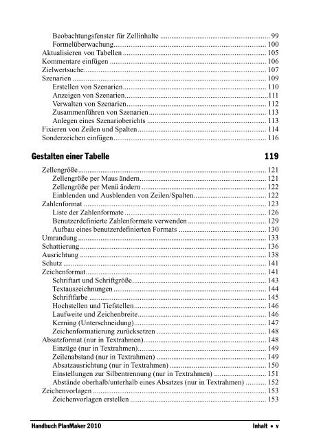 Handbuch PlanMaker 2010 - SoftMaker