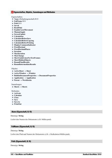 Handbuch BasicMaker 2010 - SoftMaker