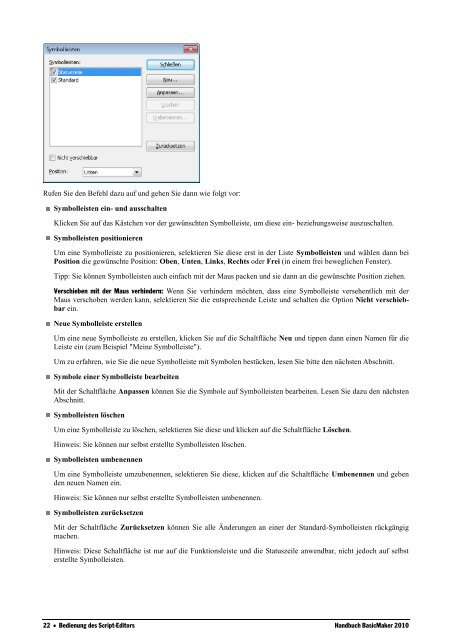 Handbuch BasicMaker 2010 - SoftMaker