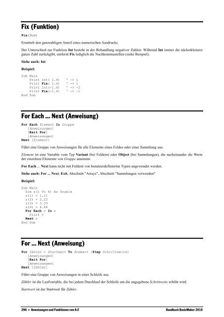 Handbuch BasicMaker 2010 - SoftMaker