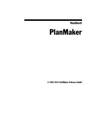 Handbuch PlanMaker 2012 - SoftMaker