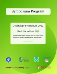 Symposium Program - Precambrian Research Office - McGill ...