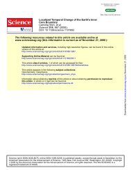 DOI: 10.1126/science.1131692 , 967 (2006); 314 Science et al ...