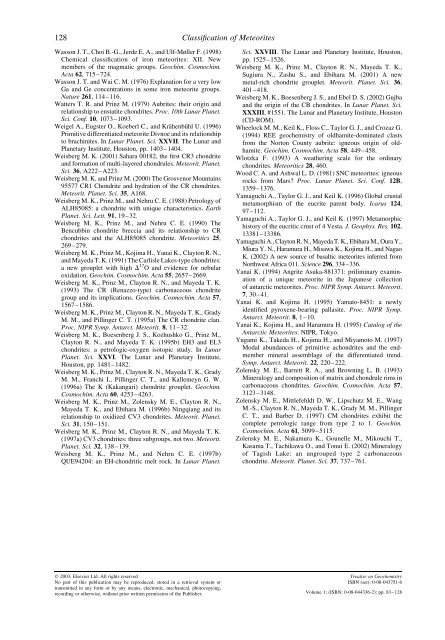 05 Classification of.. - Department of Earth and Planetary Sciences