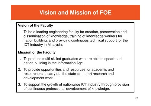 Outcome-Based Education - Faculty of Engineering