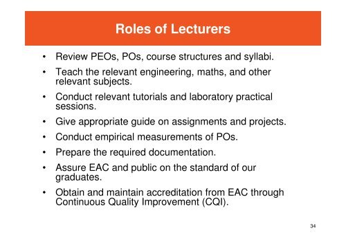 Outcome-Based Education - Faculty of Engineering