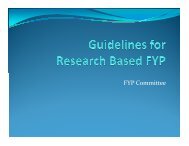 Research Based FYP Guideline