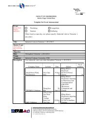 Template for Event Annoucenmet Event - Faculty of Engineering ...