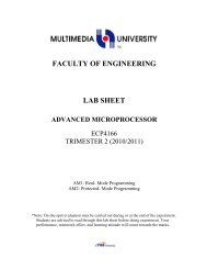 AM1 - Faculty of Engineering - Multimedia University