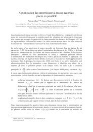 Optimisation des amortisseurs à masse accordée ... - HAL ENPC