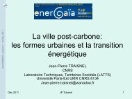 La ville post-carbone: les formes urbaines et la transition énergétique