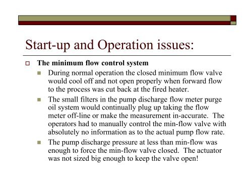 Weird and Wonderful Pump Failures - Calgary Pump Symposium