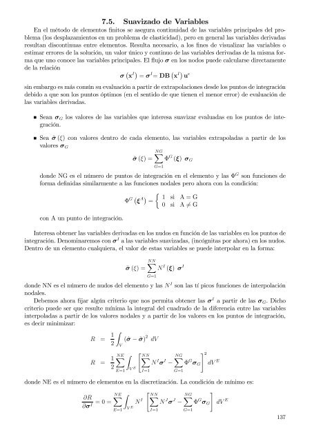 Capítulo 1 Métodos de residuos ponderados Funciones de prueba ...