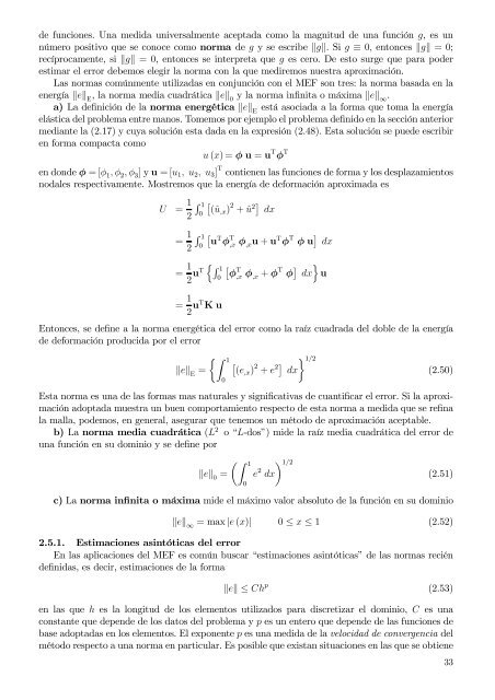 Capítulo 1 Métodos de residuos ponderados Funciones de prueba ...