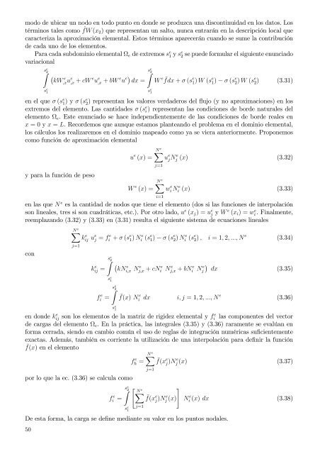 Capítulo 1 Métodos de residuos ponderados Funciones de prueba ...