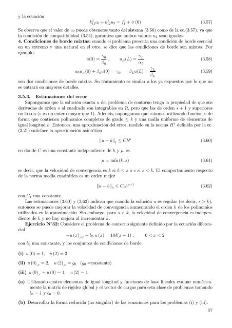 Capítulo 1 Métodos de residuos ponderados Funciones de prueba ...