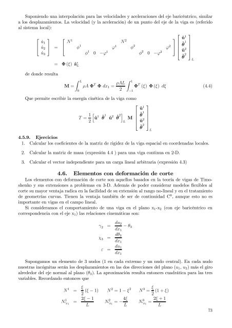 Capítulo 1 Métodos de residuos ponderados Funciones de prueba ...