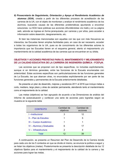 Plan de Desarrollo Ingeniería Química - Facultad de Ciencias ...