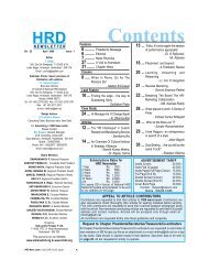 Contents - National HRD Network