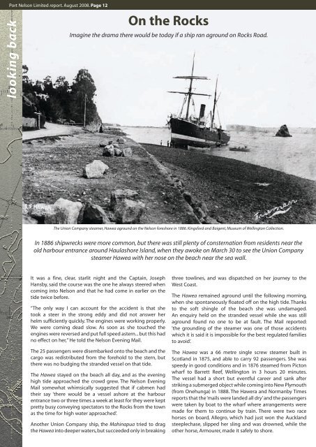 August 2008(pdf) - Port Nelson