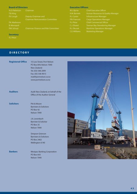 Port Nelson Annual Report 2007 (pdf)