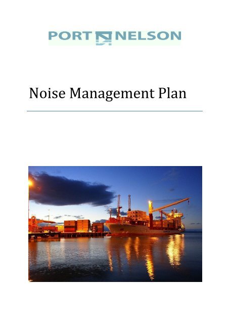 Noise Management Plan - Port Nelson