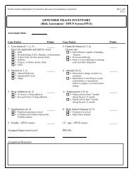 OFFENDER TRAITS INVENTORY (Risk Assessment - OPUS Screen ...