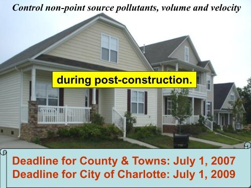 Post-Construction Ordinance