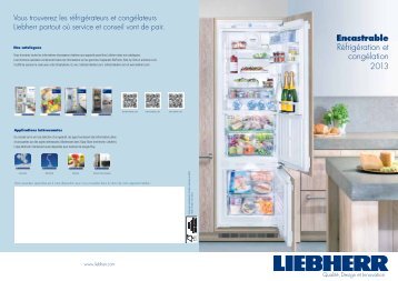 LIEBHERR - Encastrable réfrigération et congélation - SOGEL