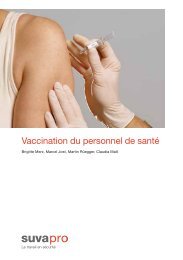 Vaccination du personnel de santé - SuvaPro - SOHF