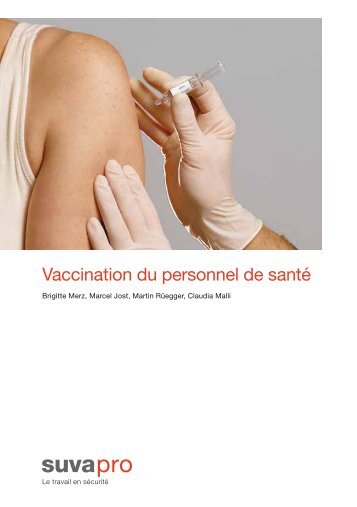 Vaccination du personnel de santé - SuvaPro - SOHF