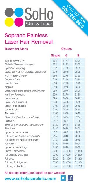 Laser Price List May 12_2.pdf - Laser Hair Removal London