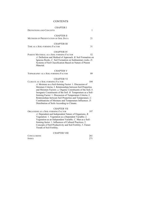 FACTORS OF SOIL FORMATION - Midlands State University