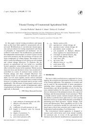 Triaxial Testing of Unsaturated Agricultural Soils - SoilVision ...