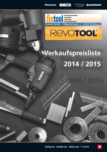 Befestigungstechnik RevoTool fixtool 2014/2015