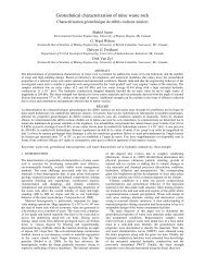 Geotechnical characterization of mine waste rock - SoilVision ...