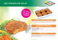 LES STEAKS DE SOJA - Sojasun