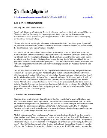 Lob der Rechtschreibung - SOK