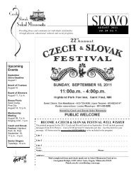 August - Czech and Slovak Sokol Minnesota