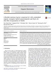 A flexible moisture barrier comprised of a SiO2-embedded organicÃ¢ ...