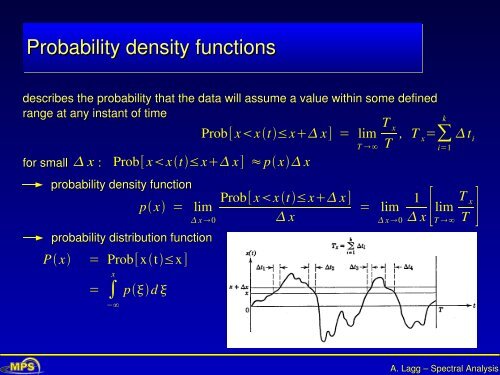 Spectral Analysis and Time Series - max planck research school ...