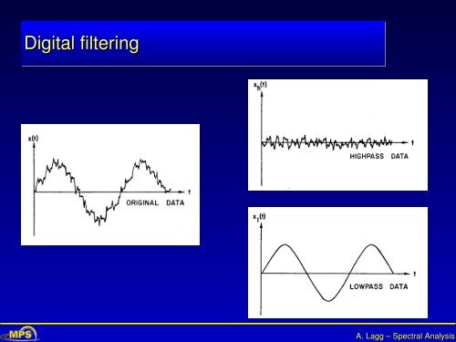 Spectral Analysis and Time Series - max planck research school ...