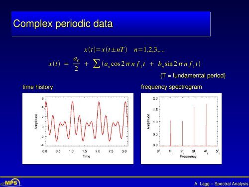 Spectral Analysis and Time Series - max planck research school ...