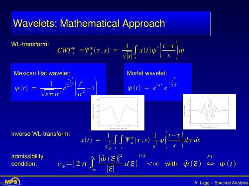 Spectral Analysis and Time Series - max planck research school ...