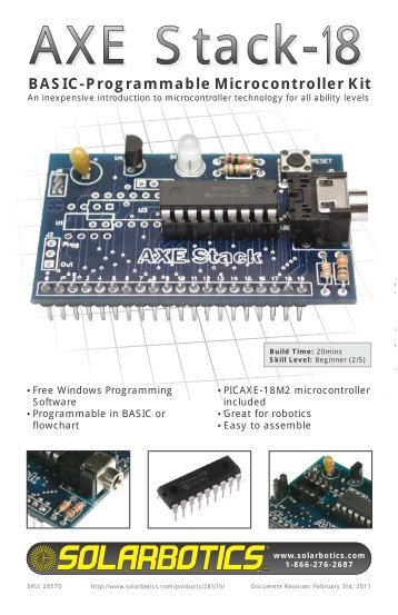 BASIC-Programmable Microcontroller Kit - Solarbotics