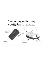 Bedienungsanleitung - SOLARC Innovative Solarprodukte GmbH